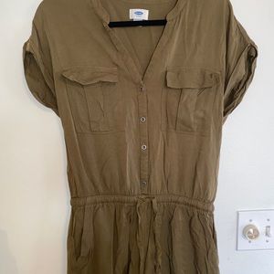 Dark green romper